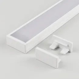 Embout pour profilé LED ZARIA – sans trou / blanc mat