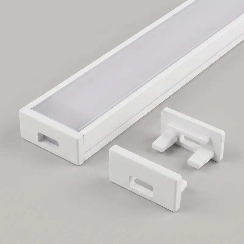 Embout pour profilé LED ZARIA – avec trou / Blanc mat