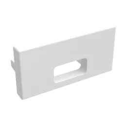 Embout pour profilé LED ZARIA – avec trou / Blanc mat