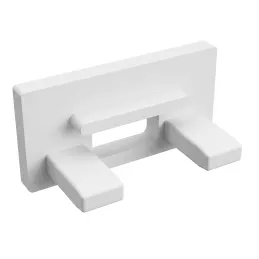 Embout pour profilé LED ZARIA – avec trou / Blanc mat