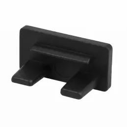 Embout pour profilé LED ZARIA – sans trou / Noir mat