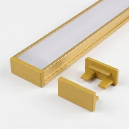 Embout pour profilé LED ZARIA – sans trou / Doré