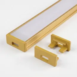 Embout pour profilé LED ZARIA – avec trou / Doré