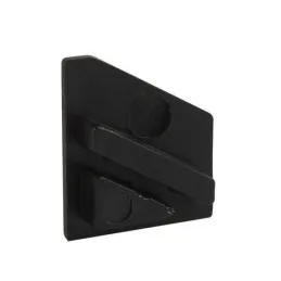 Lot de 2 embouts pour profilé LED d’angle ZARIA – sans trou / Noir mat
