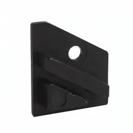 Lot de 2 embouts pour profilé LED d’angle ZARIA – avec trou / Noir mat