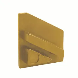 Lot de 2 embouts pour profilé LED d’angle ZARIA – sans trou / Doré