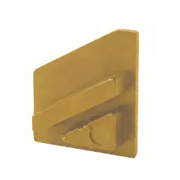 Lot de 2 embouts pour profilé LED d’angle ZARIA – sans trou / Doré