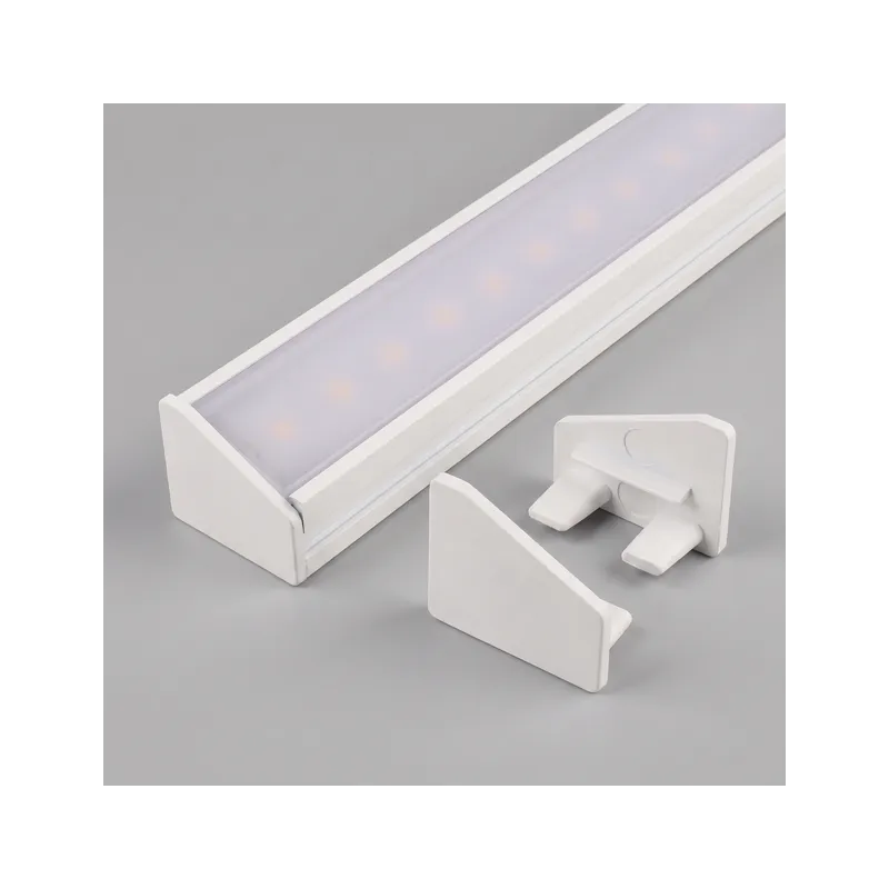 Lot de 2 embouts pour profilé LED d’angle ZARIA – sans trou / Blanc mat