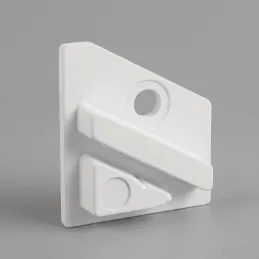 Lot de 2 embouts pour profilé LED d’angle ZARIA – avec trou / blanc mat