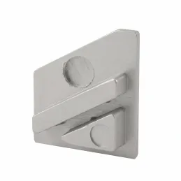 Lot de 2 embouts pour profilé LED d’angle ZARIA – sans trou / Gris