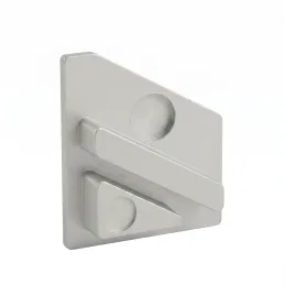 Lot de 2 embouts pour profilé LED d’angle ZARIA – sans trou / Gris