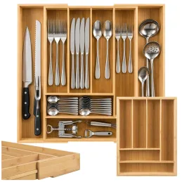 Range-couverts réglable en bois UNIOS / Bois de bambou