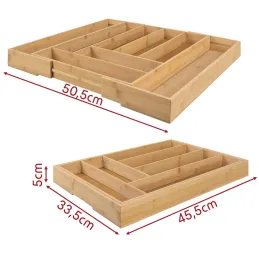 Range-couverts réglable en bois UNIOS / Bois de bambou
