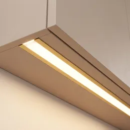 Profilé aluminium à encastrer ZARIA pour éclairage LED avec diffuseur opale / Doré