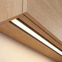 Profilé encastrable en aluminium ZARIA pour éclairage LED avec diffuseur opale / Noir mat