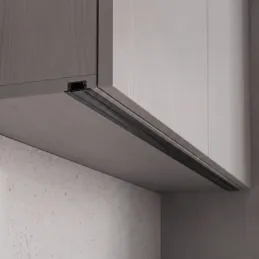 Profilé LED encastrable en aluminium ZARIA avec diffuseur noir / Noir mat