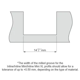 Profilé LED encastrable en aluminium ZARIA avec diffuseur noir / Noir mat