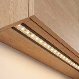 Profilé encastrable en aluminium ZARIA pour éclairage LED avec cache transparent / Noir mat