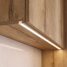 Profilé LED encastrable en aluminium ZARIA avec diffuseur opale / Blanc mat