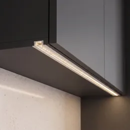 Profilé aluminium encastrable ZARIA pour éclairage LED avec diffuseur transparent / Blanc mat