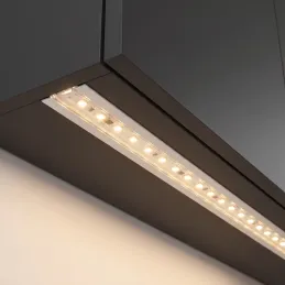 Profilé aluminium encastrable ZARIA pour éclairage LED avec diffuseur transparent / Blanc mat