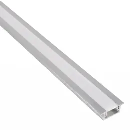 Profilé en aluminium à encastrer ZARIA pour éclairage LED avec cache dépoli / Aluminium