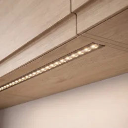 Profilé en aluminium encastrable ZARIA pour éclairage LED avec diffuseur transparent / Aluminium