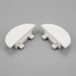 Set de 2 embouts pour profilé à encastrer ZARIA / Blanc mat