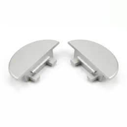 Lot de 2 embouts pour profilé encastrable ZARIA / Gris