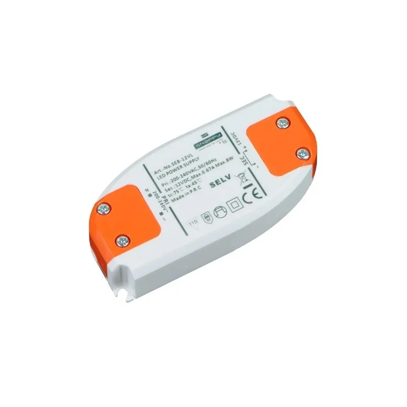 Transformateur LED PREMIUM SLIM 12 V CC / 8 W