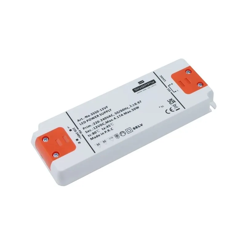 Transformateur LED PREMIUM SLIM 12 V CC / 50 W