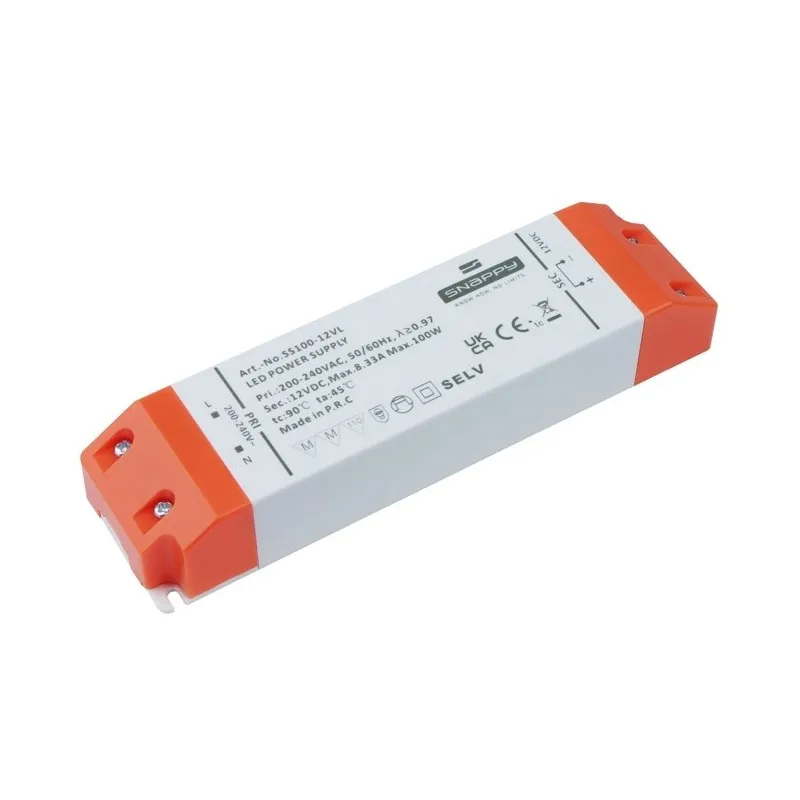 Transformateur LED PREMIUM SLIM 12 V CC / 100 W