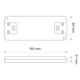 Transformateur LED PREMIUM SLIM 12 V CC / 132 W