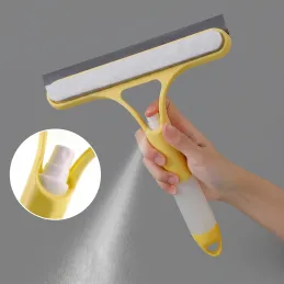 Raclette à vitres avec pulvérisateur