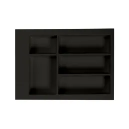 Range-couverts de tiroir PEGAS / Noir mat