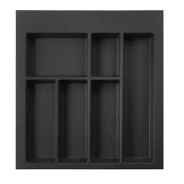 Range-couverts de tiroir PEGAS / Noir mat