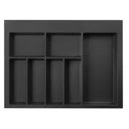 Range-couverts de tiroir PEGAS / Noir mat