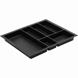 Range-couverts de tiroir PEGAS / Noir mat