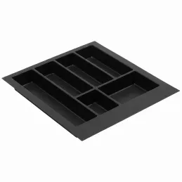 Range-couverts de tiroir PEGAS / Noir mat