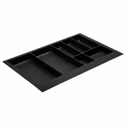 Range-couverts de tiroir PEGAS / Noir mat