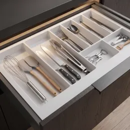 Range-couverts pour tiroir PEGAS / Blanc mat