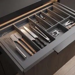 Range-couverts pour tiroir PEGAS / Gris
