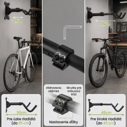 Support mural pour vélo EASY HOLD / Noir