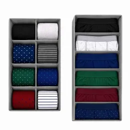 Ensemble de 4 boîtes de rangement pour armoire LORD / Gris