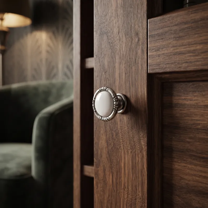 Bouton de meuble VIVALDI mini / Vieux argent