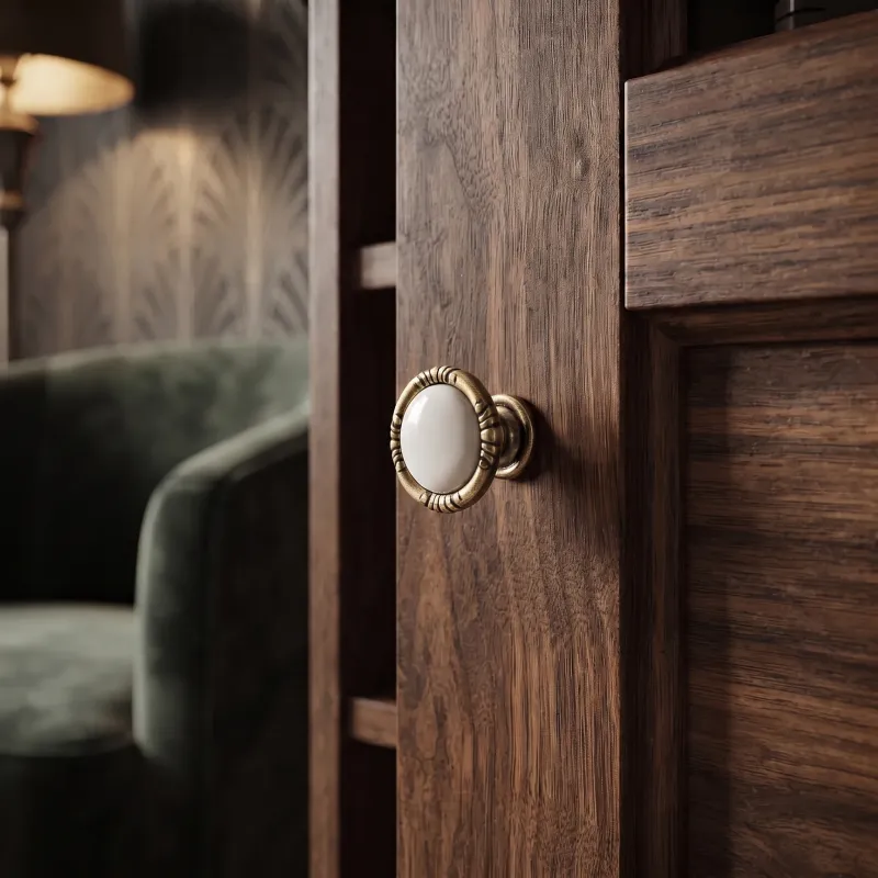 Bouton de meuble VIVALDI mini / Vieux laiton