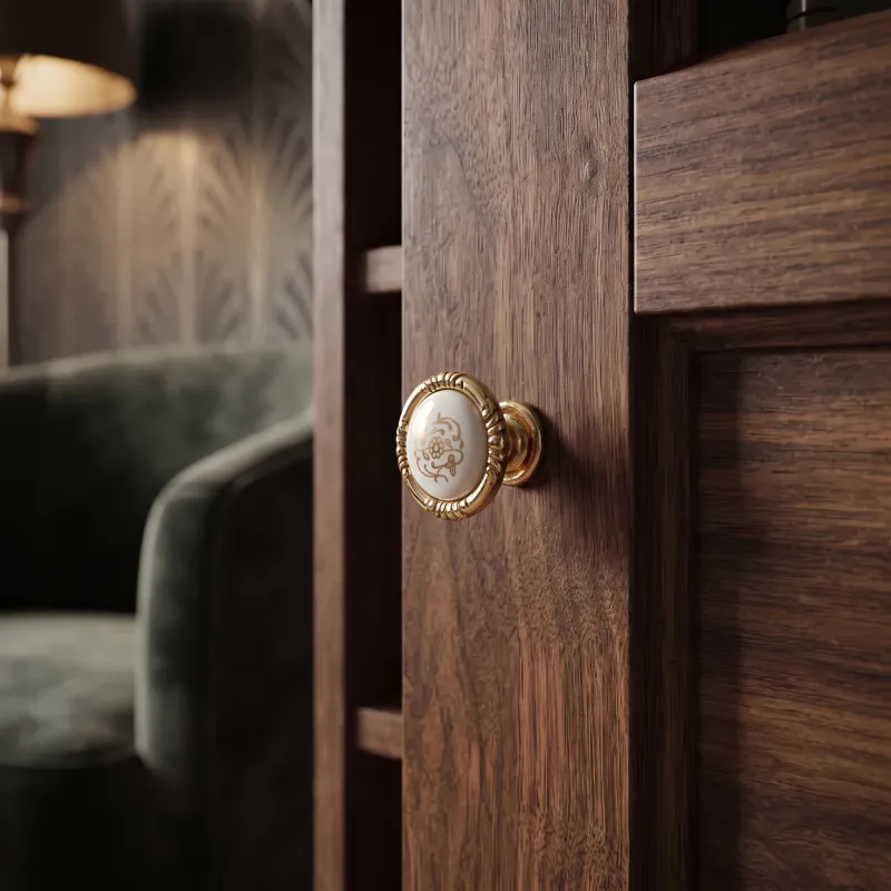 Bouton de meuble VIVALDI mini / Or brillant