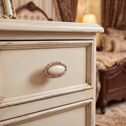 Bouton de meuble VIVALDI long / Vieux rose