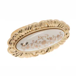 Bouton de meuble VIVALDI long / Or brillant