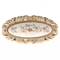Bouton de meuble VIVALDI long / Or brillant